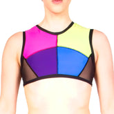 Damian Top With Mesh - Multi